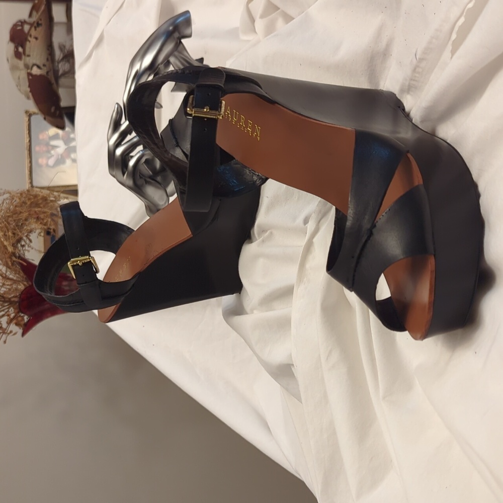 Lauren Ralph Lauren black wedge